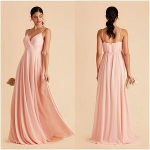 BIRDY GREY Kaia Dress In Chiffon Rose Quartz